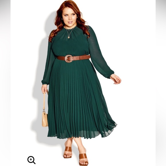 City Chic Love Pleat Dress - Picture 10 of 11